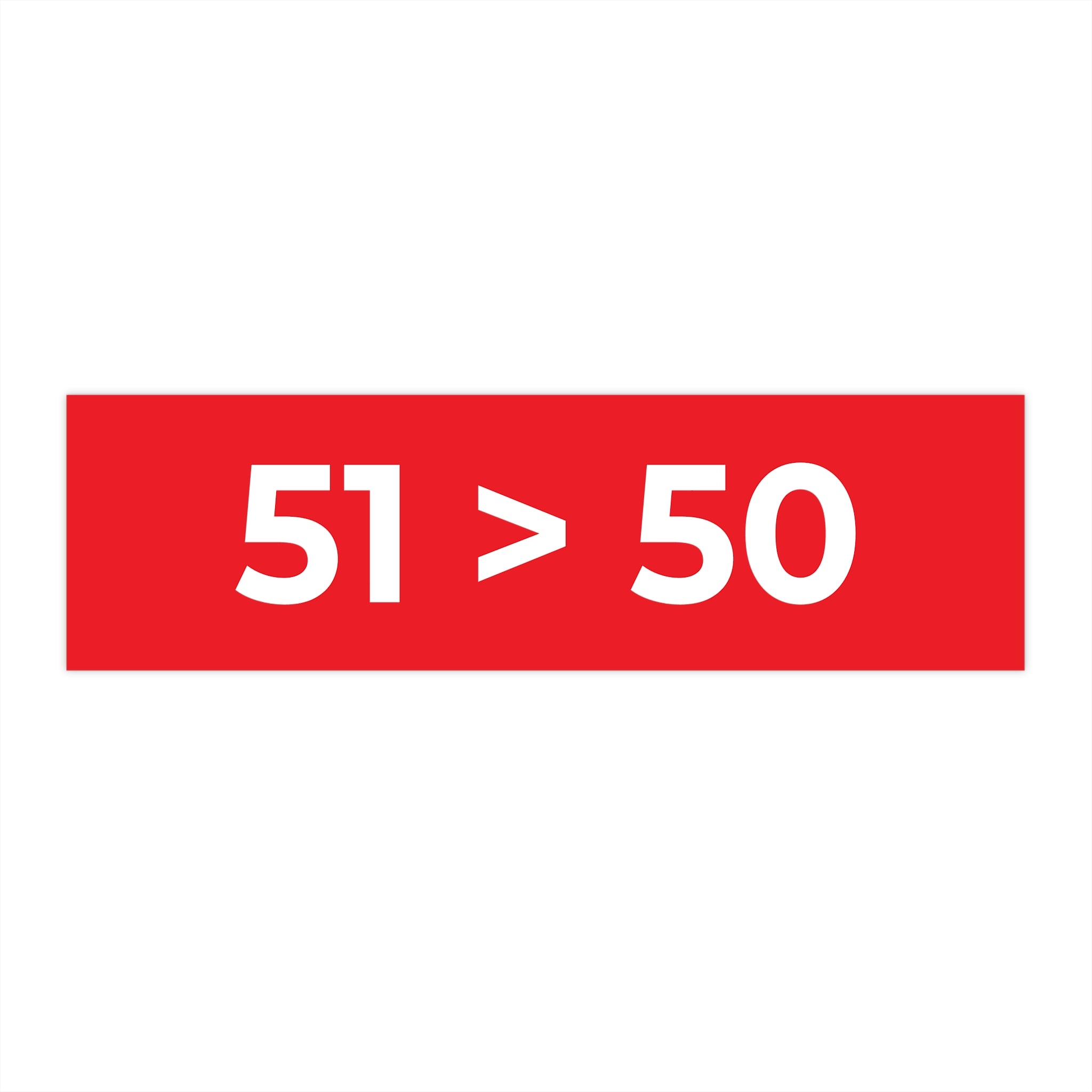 The Greatest Number Sticker